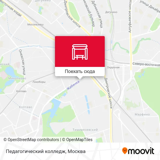 Карта Педагогический колледж