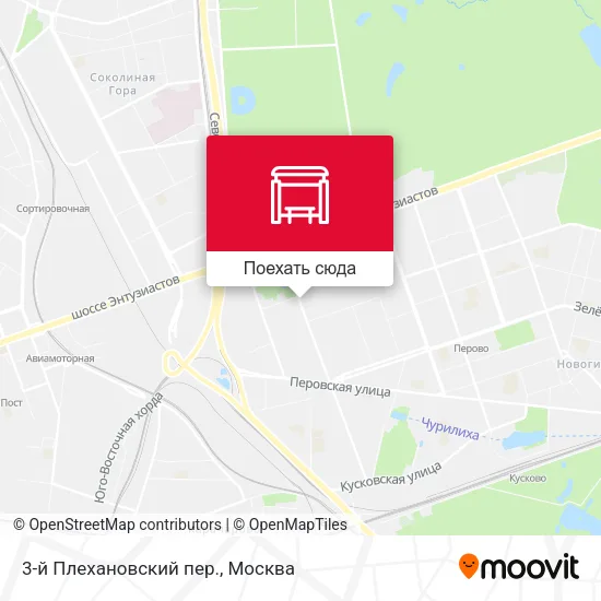 Карта 3-й Плехановский пер.