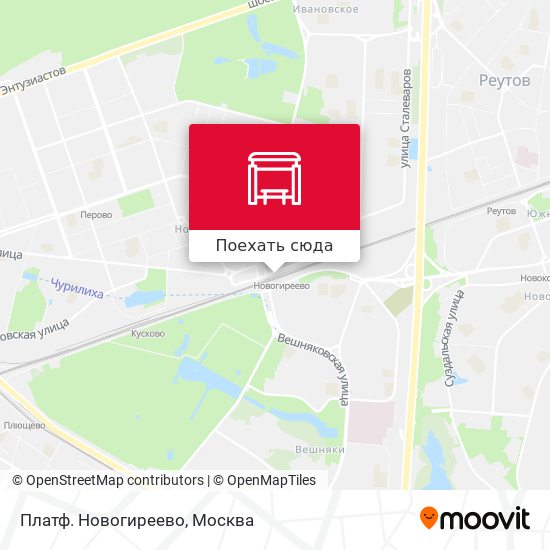 Карта Платф. Новогиреево