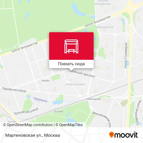 Карта Мартеновская ул.