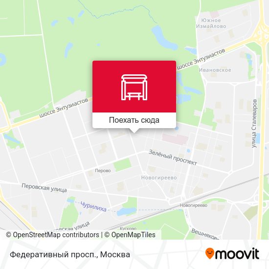 Карта Федеративный просп.