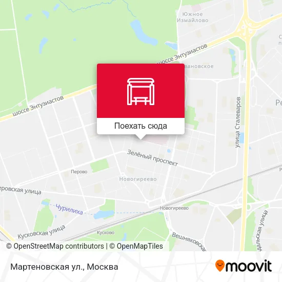 Карта Мартеновская ул.