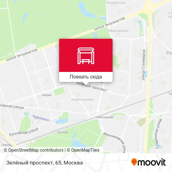 Карта Зелёный проспект, 65