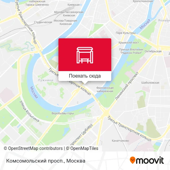 Карта Комсомольский просп.