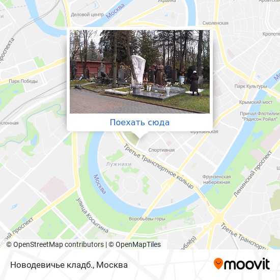 Карта Новодевичье кладб.