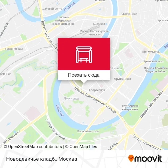 Карта Новодевичье кладб.