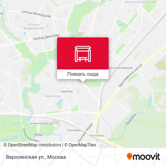 Карта Верхоянская ул.