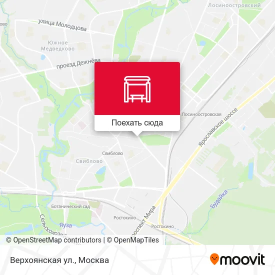 Карта Верхоянская ул.