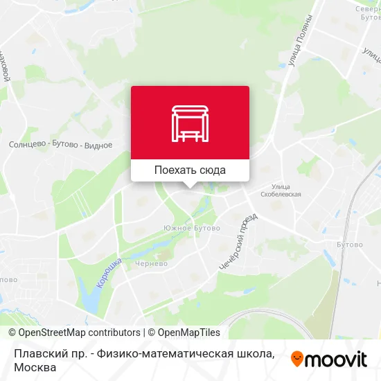 Карта Плавский пр. - Физико-математическая школа