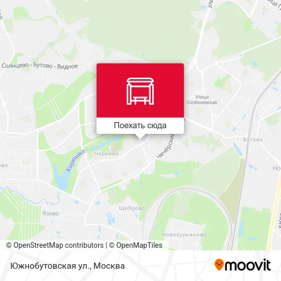Карта Южнобутовская ул.