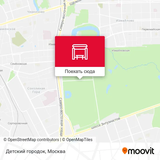 Карта Детский городок