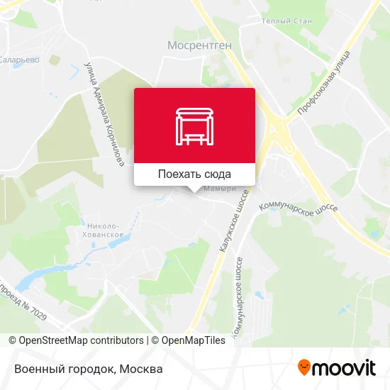 Карта Военный городок