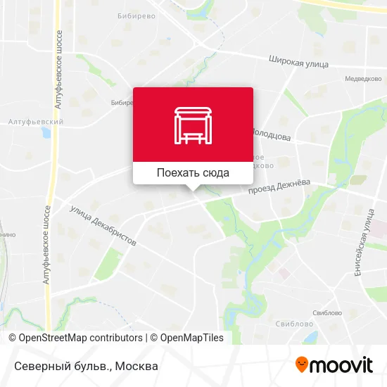 Карта Северный бульв.
