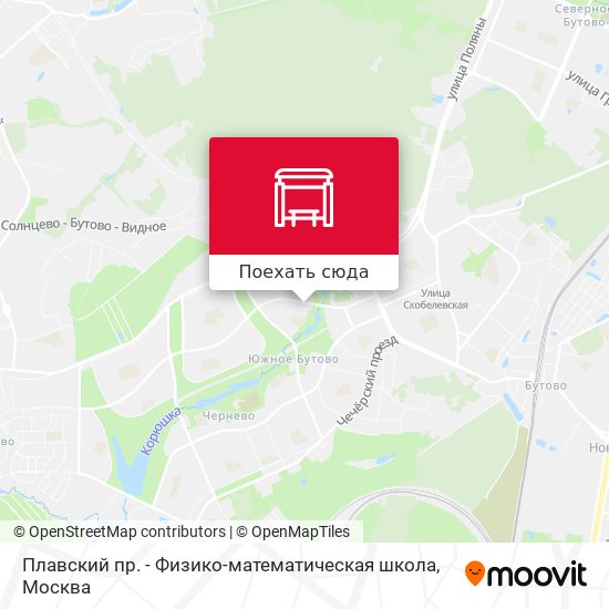 Карта Плавский пр. - Физико-математическая школа