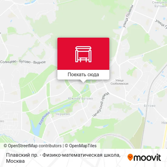 Карта Плавский пр. - Физико-математическая школа