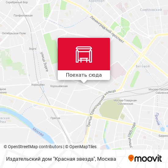 Карта Издательский дом "Красная звезда"
