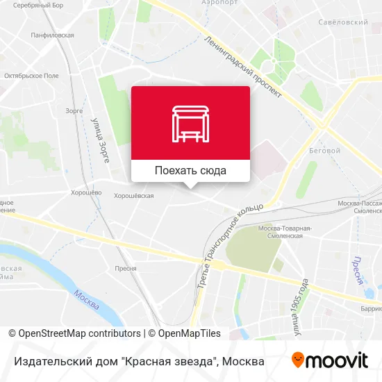 Карта Издательский дом "Красная звезда"