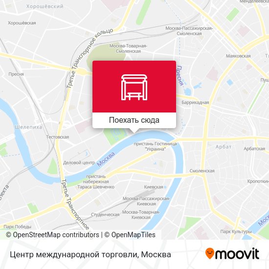 Карта Центр международной торговли