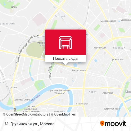 Карта М. Грузинская ул.