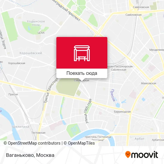 Карта Ваганьково