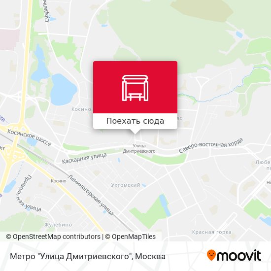 Карта Метро "Улица Дмитриевского"