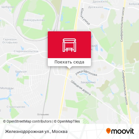 Карта Железнодорожная ул.