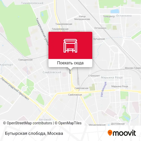 Карта Бутырская слобода