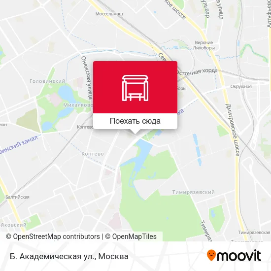 Карта Б. Академическая ул.