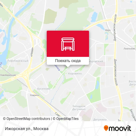 Карта Ижорская ул.