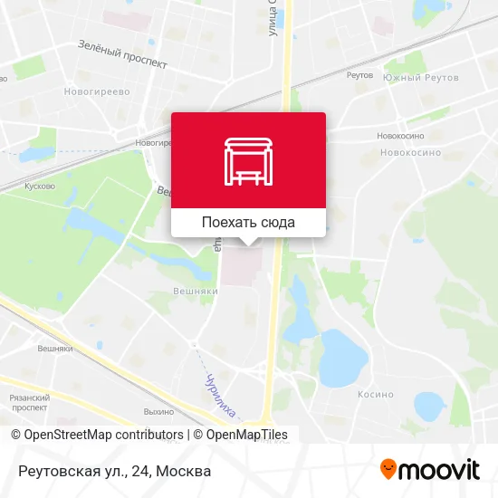 Карта Реутовская ул., 24