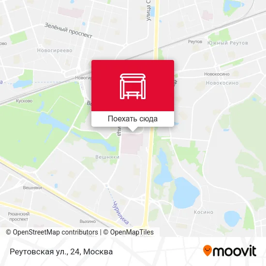 Карта Реутовская ул., 24