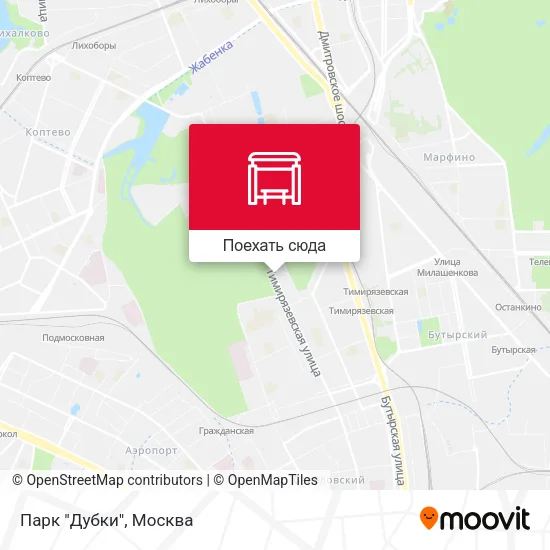 Карта Парк "Дубки"