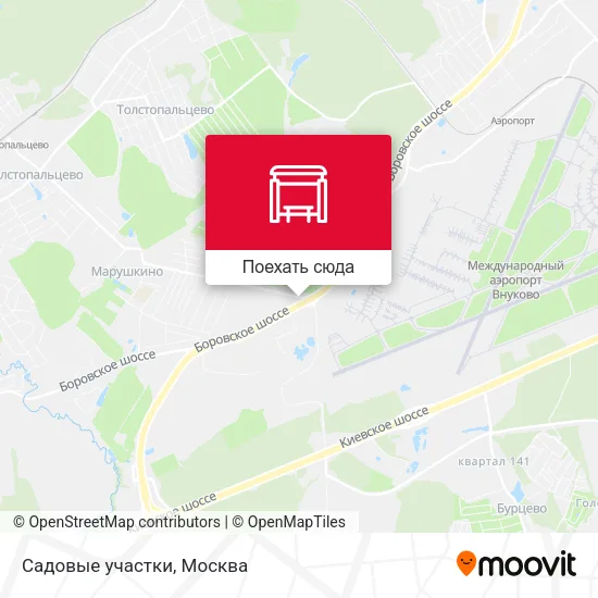 Карта Садовые участки