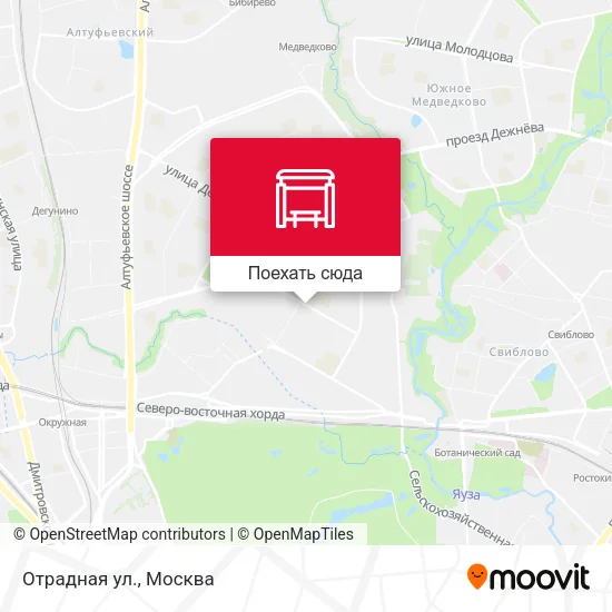 Карта Отрадная ул.