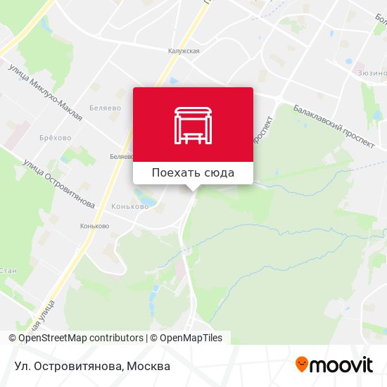 Карта Ул. Островитянова