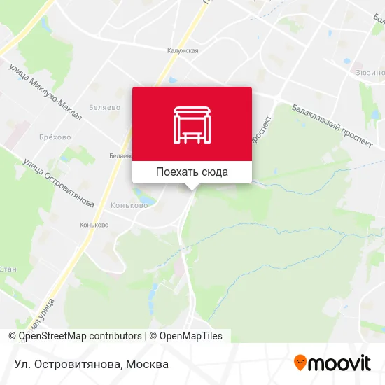 Карта Ул. Островитянова