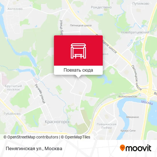 Карта Пенягинская ул.