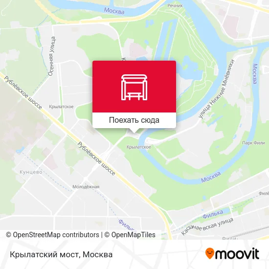Карта Крылатский мост