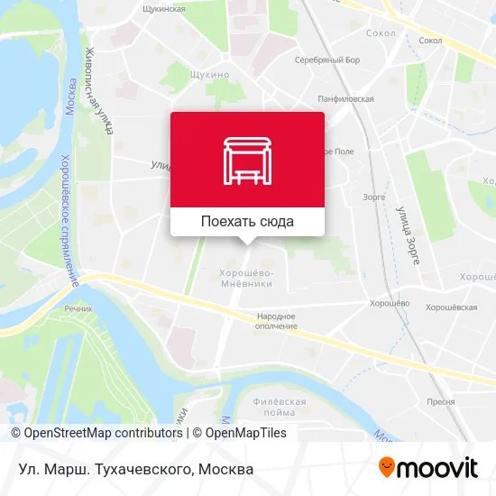 Карта Ул. Марш. Тухачевского