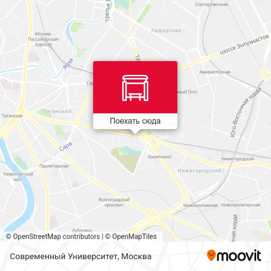 Карта Современный Университет