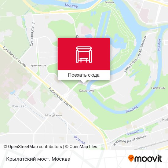 Карта Крылатский мост