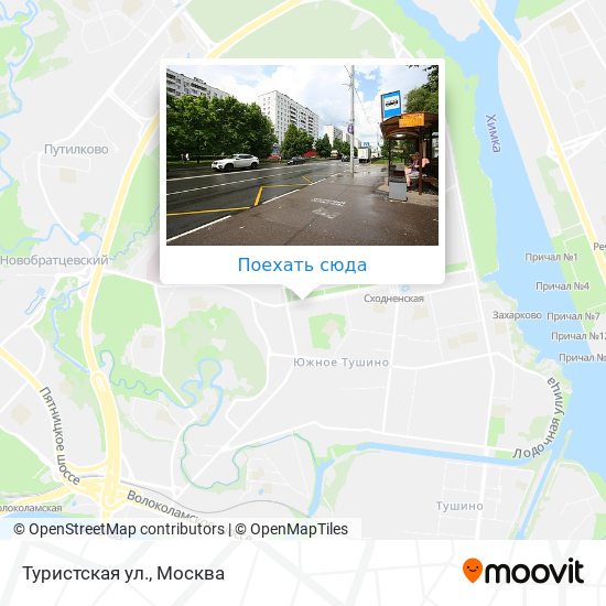 Карта Туристская ул.