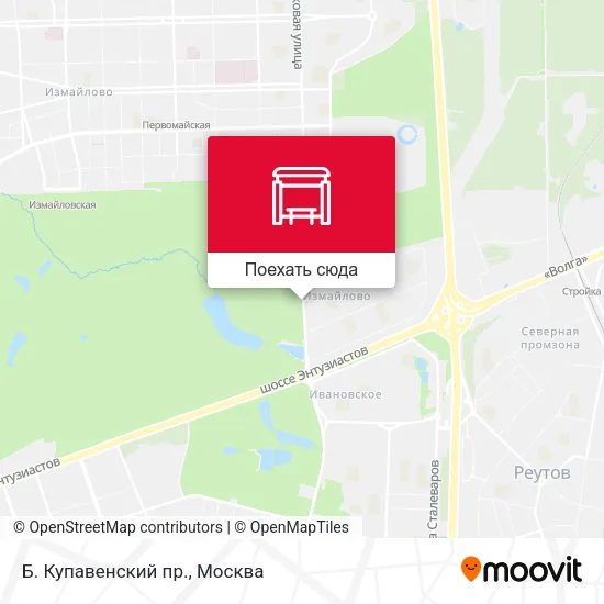 Карта Б. Купавенский пр.