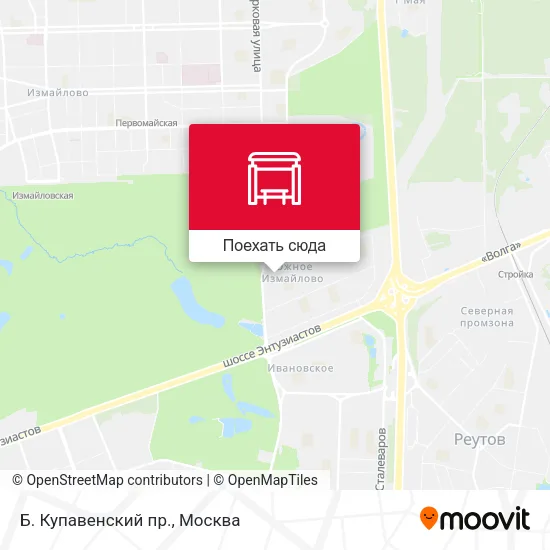 Карта Б. Купавенский пр.