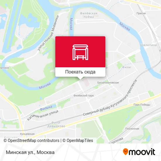 Карта Минская ул.