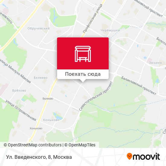 Карта Ул. Введенского, 8