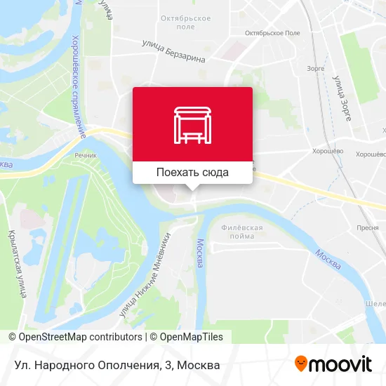 Карта Ул. Народного Ополчения, 3