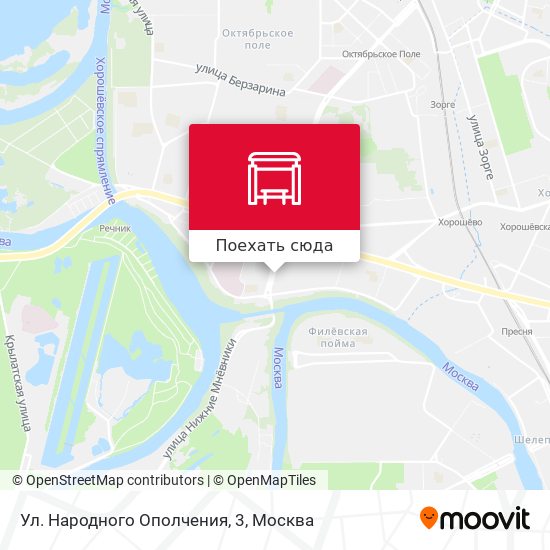 Ул народного ополчения карта москвы