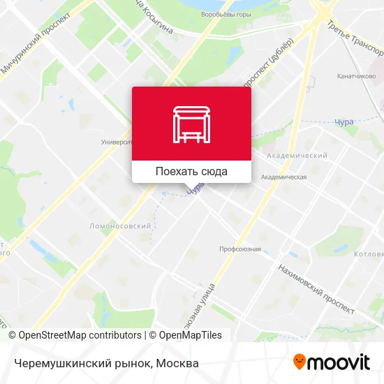 Карта Черемушкинский рынок