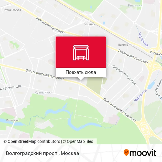 Карта Волгоградский просп.